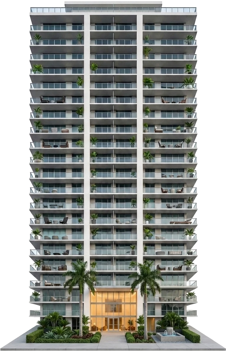 Modern South Florida condominium tower managed by Stalwart